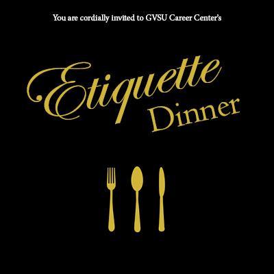 Fork, Knife and Spoon image with Etiquette Dinner words